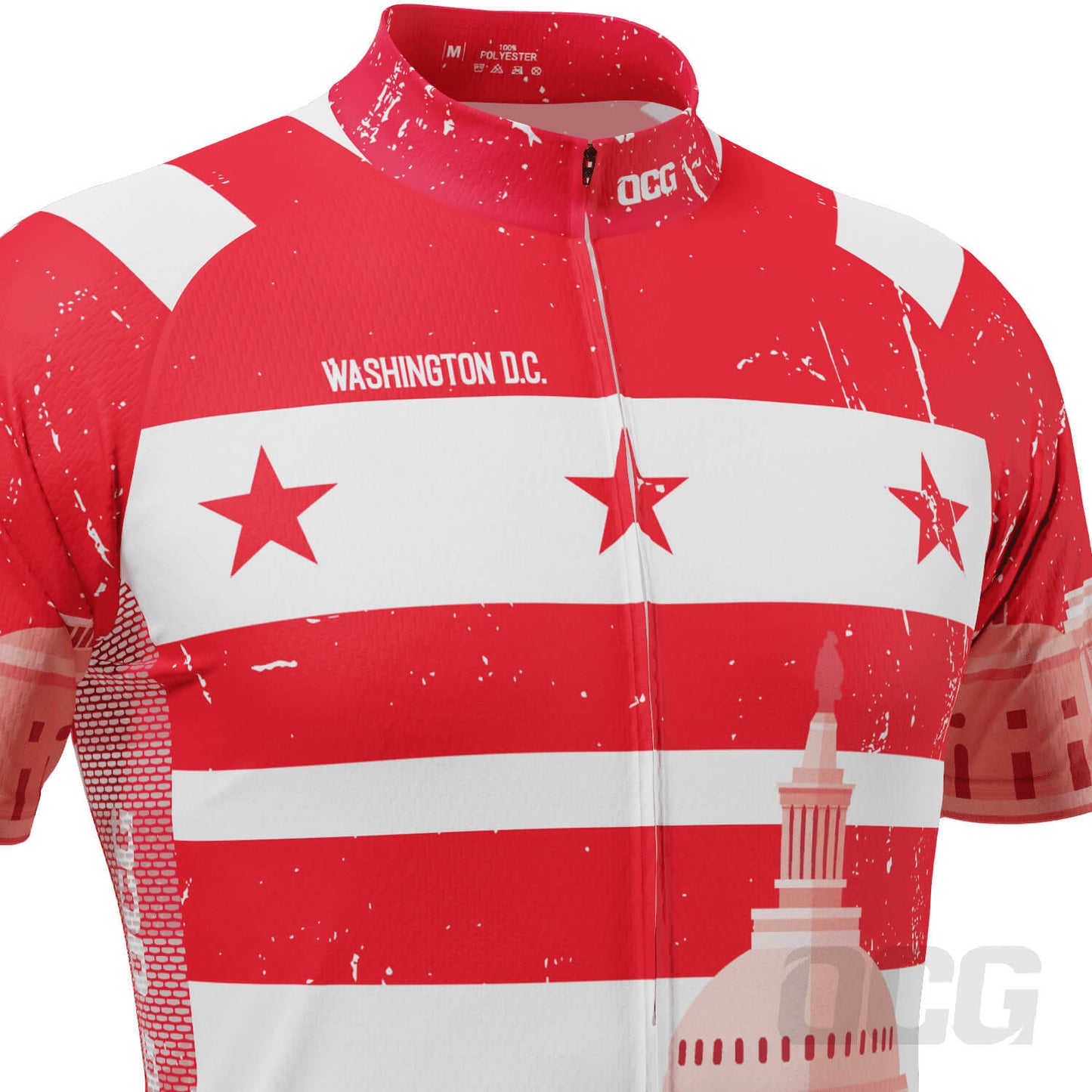 Men's Washington D.C. US District Icon Short Sleeve Cycling Jersey
