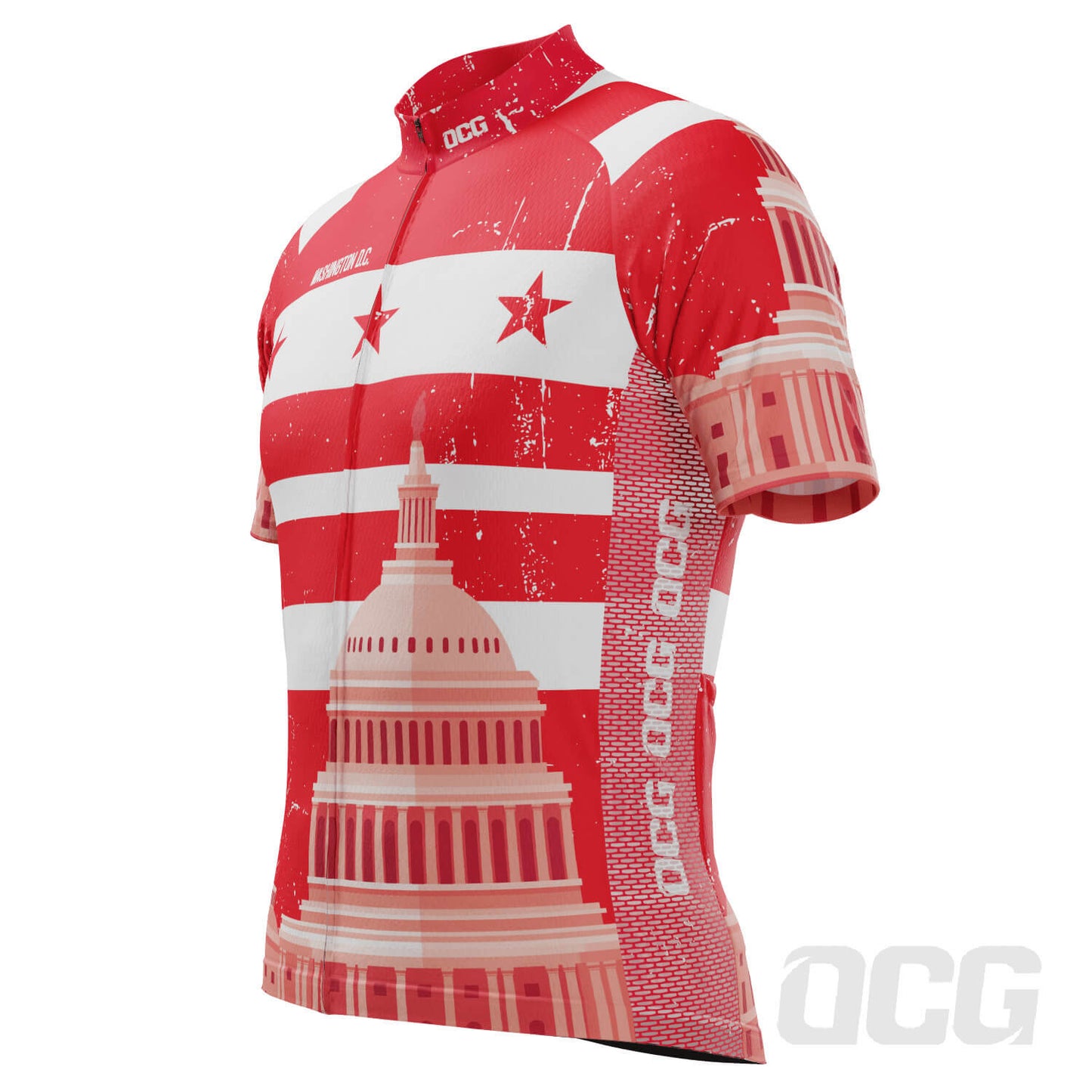 Men's Washington D.C. US District Icon Short Sleeve Cycling Jersey