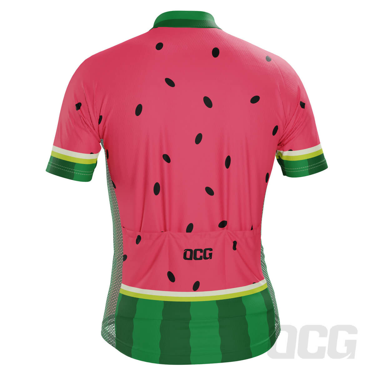 Men's Watermelon Fruit Short Sleeve Cycling Jersey