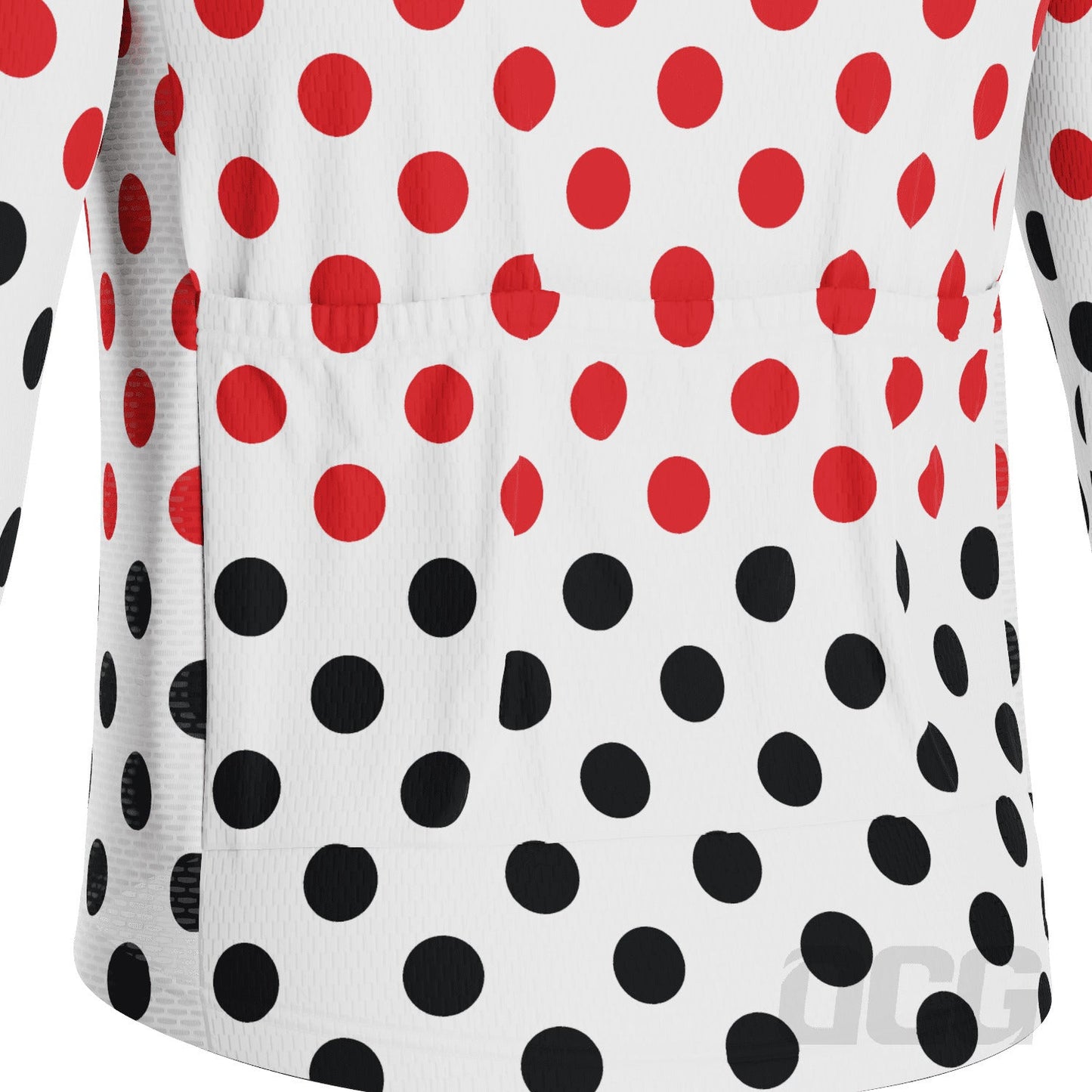Men's Polka Dots Long Sleeve Cycling Jersey