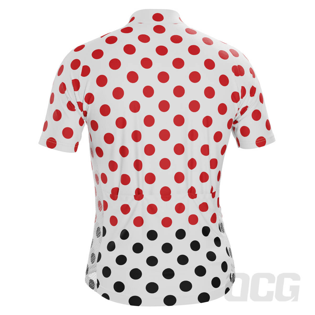 Men's Polka Dots Short Sleeve Cycling Jersey