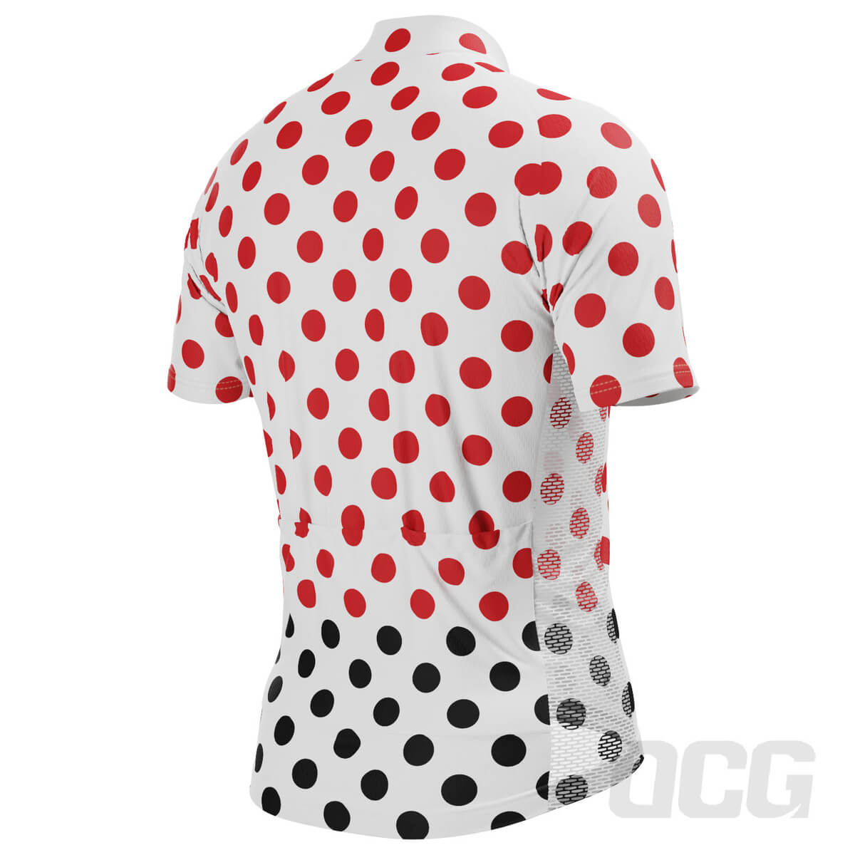 Men's Polka Dots Short Sleeve Cycling Jersey