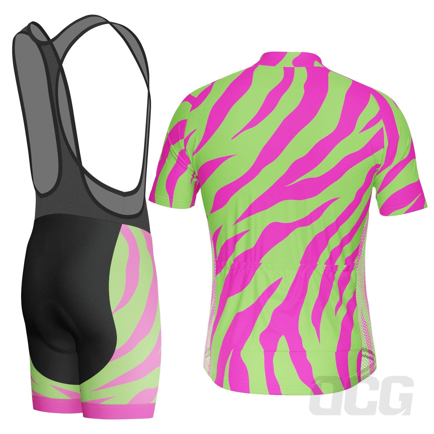 Men's Echo Pulse Tiger Print 2 Piece Cycling Kit