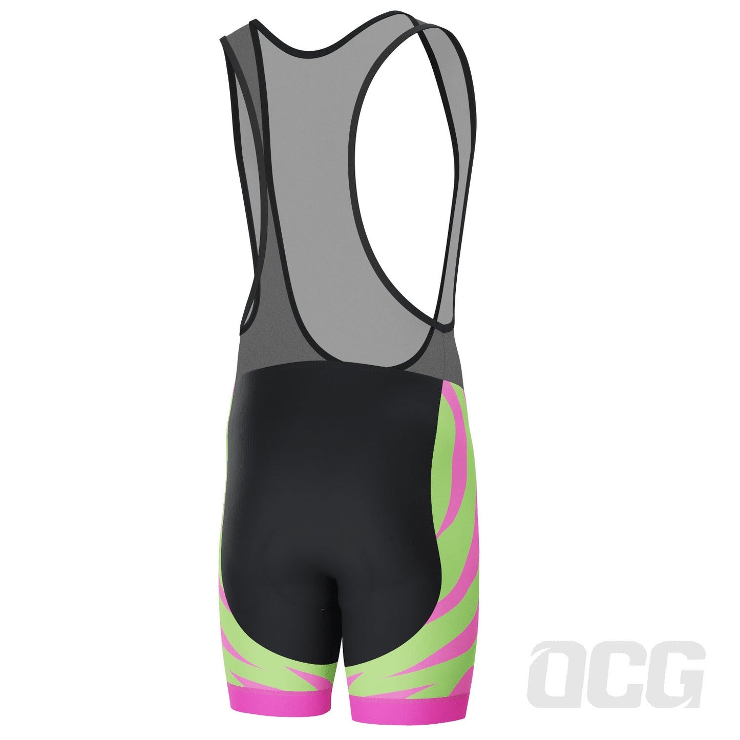 Men's Echo Pulse Tiger Print Gel Padded Cycling Bib