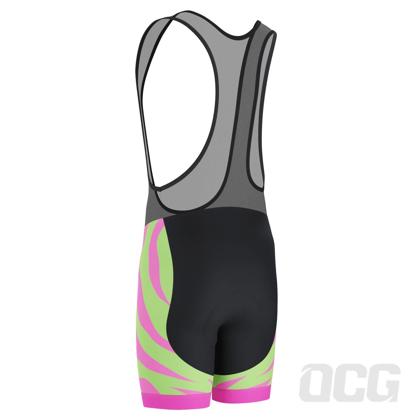 Men's Echo Pulse Tiger Print Gel Padded Cycling Bib