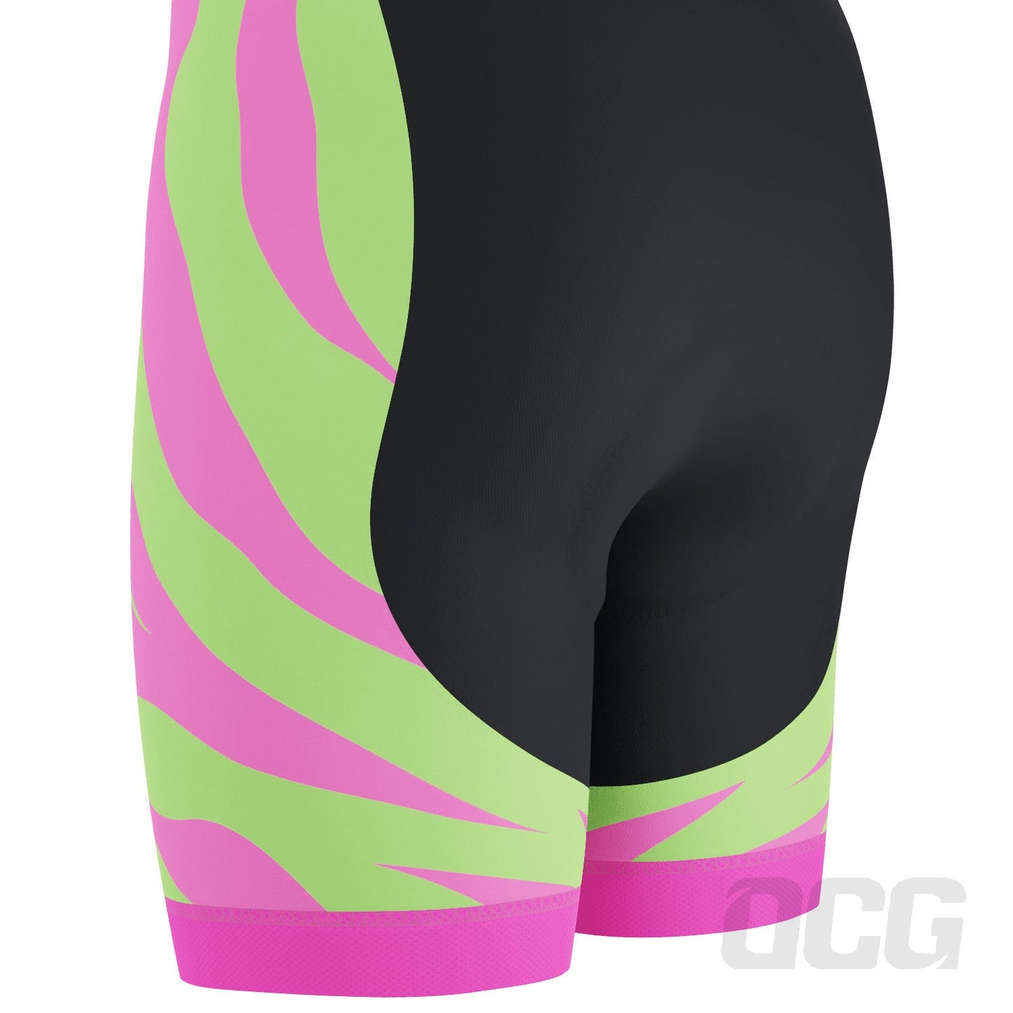 Men's Echo Pulse Tiger Print Gel Padded Cycling Bib