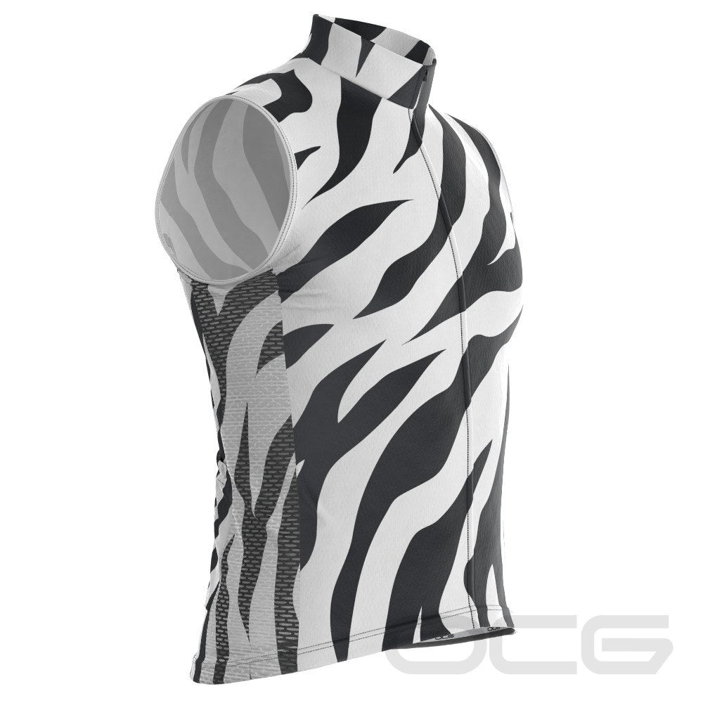 Men's Zebra Fever Sleeveless Tech Cycling Jersey
