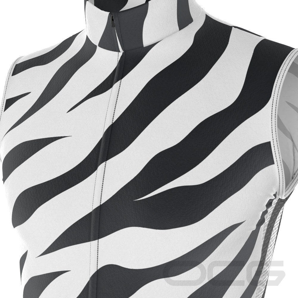 Men's Zebra Fever Sleeveless Tech Cycling Jersey