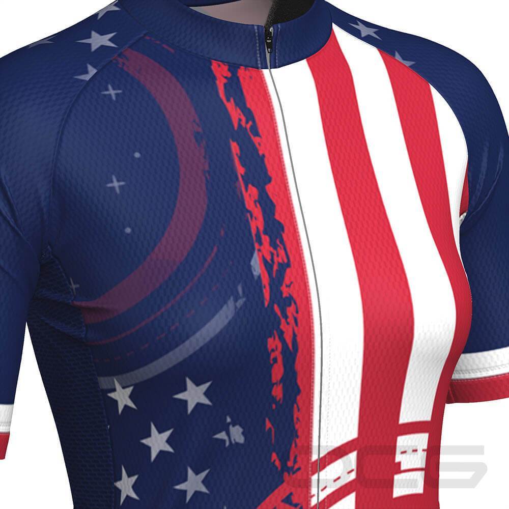 Women's USAF United States Air Force Short Sleeve Cycling Jersey