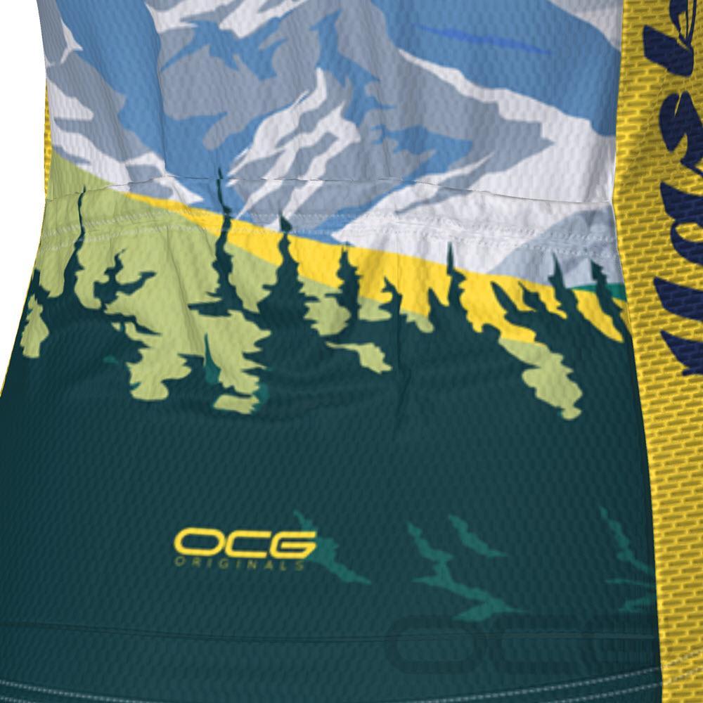 Women's Alaska US State Icon Short Sleeve Cycling Jersey