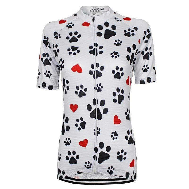 Women's Dog Paws Cycling Jersey