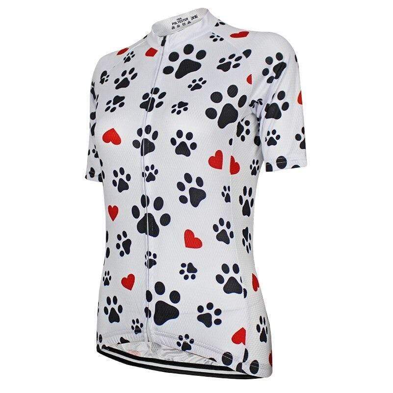 Women's Dog Paws Cycling Jersey