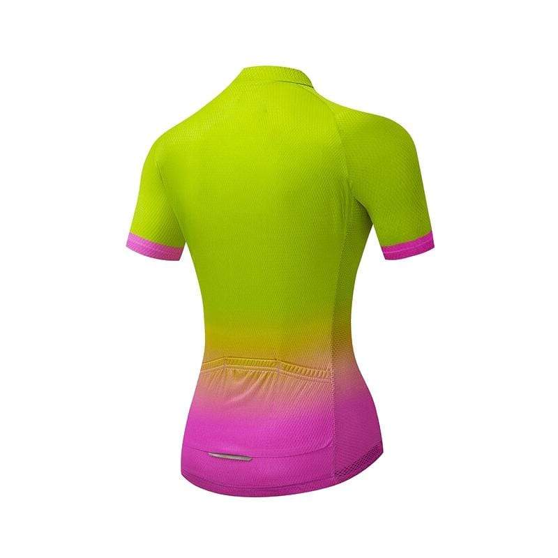 Women's Green Gradient Cycling Jersey or Shorts