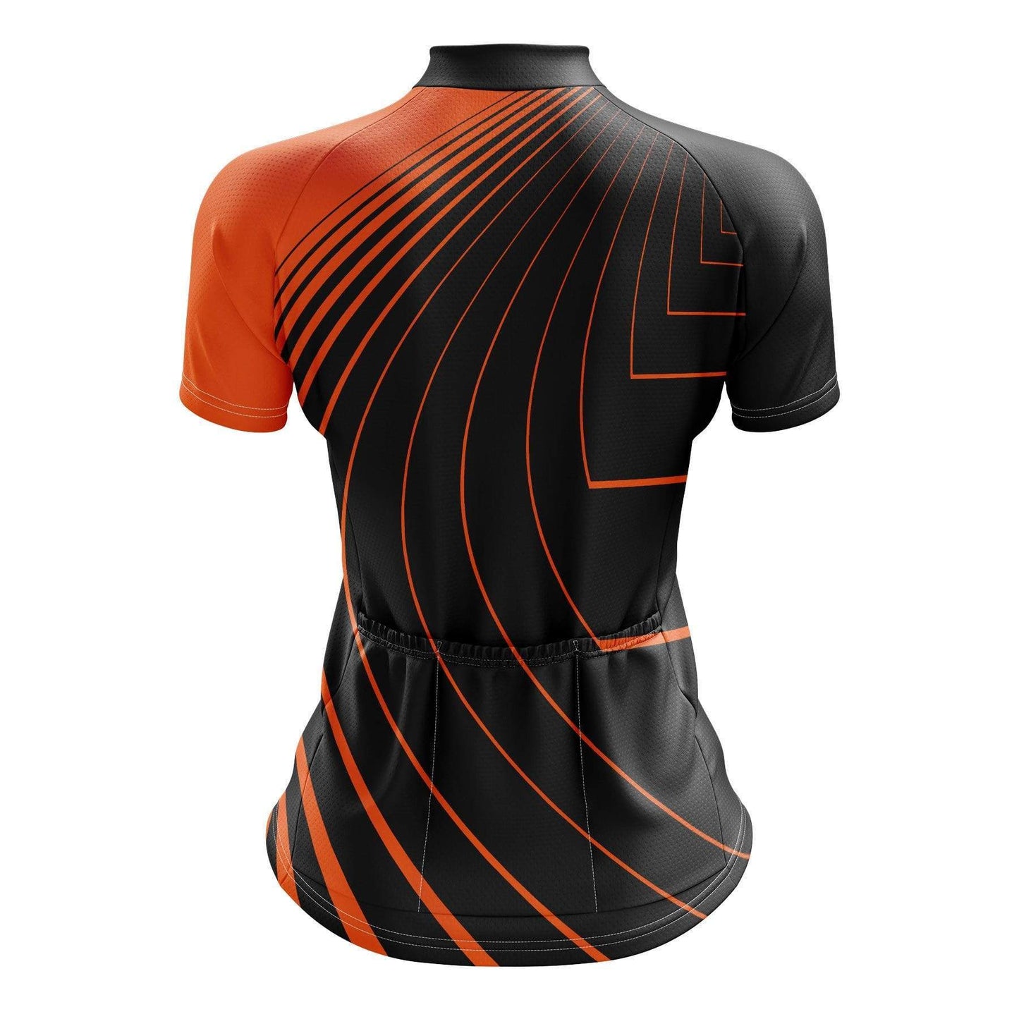 Women's Orange and Black Cycling Jersey