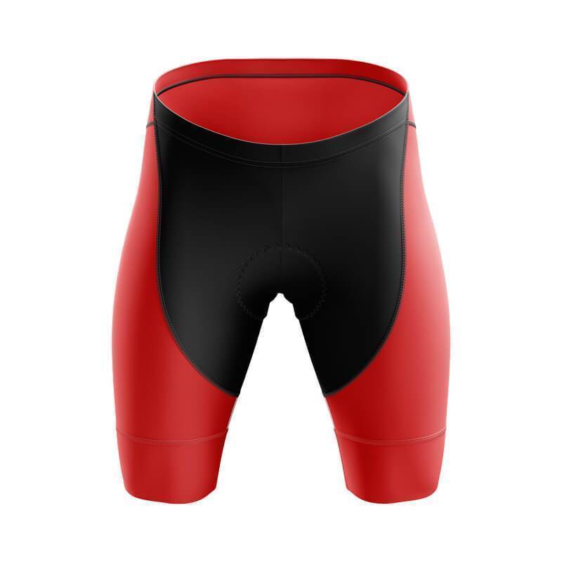 Women's Red Padded Cycling Shorts