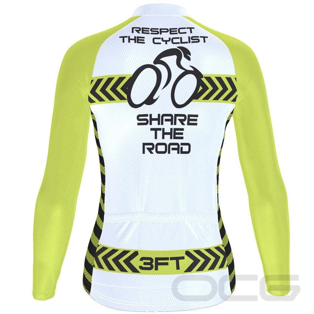 Women's Respect the Cyclist Long Sleeve Cycling Jersey