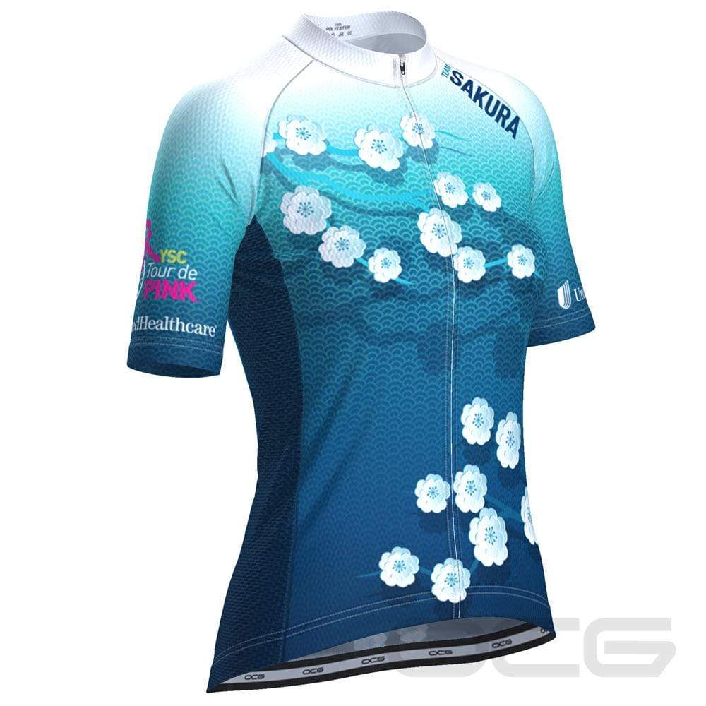 Women's Team Sakura Short Sleeve Cycling Jersey