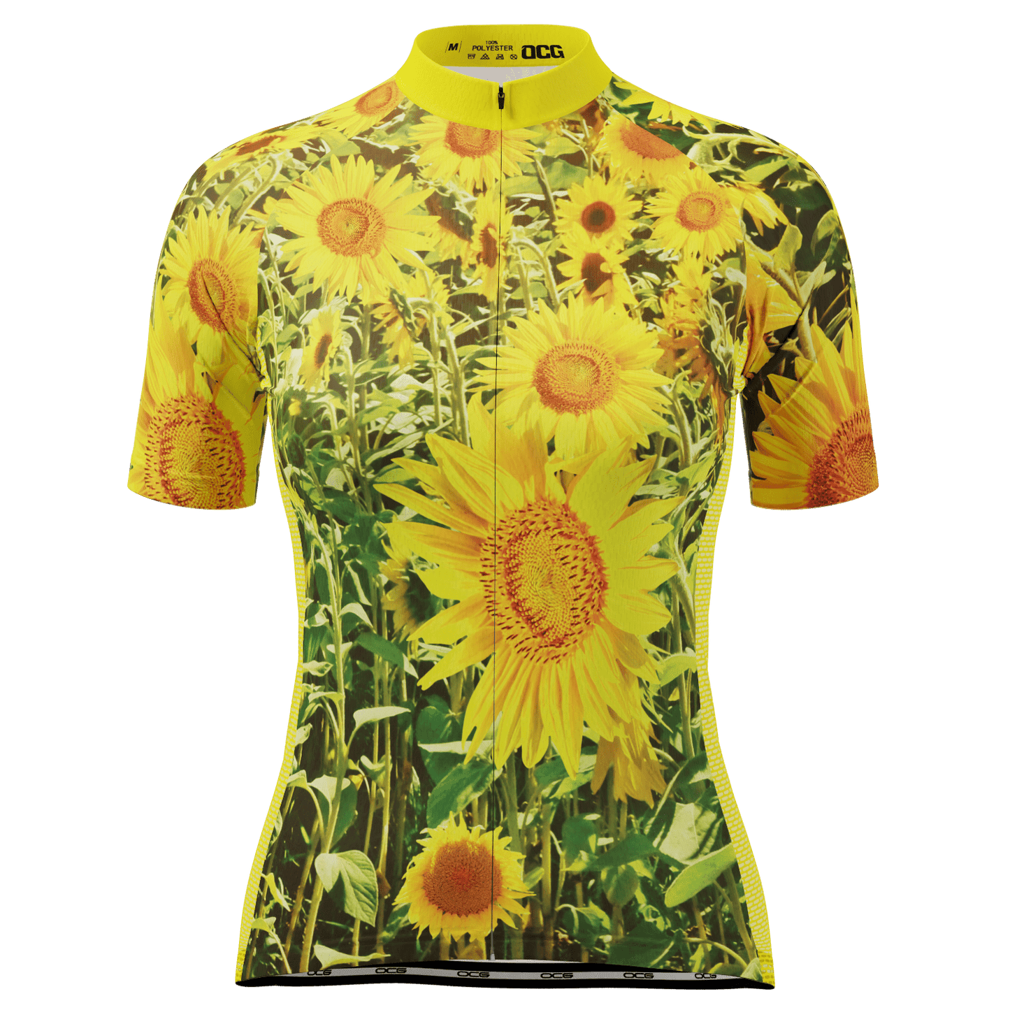 Women's Sunflowers Short Sleeve Cycling Jersey