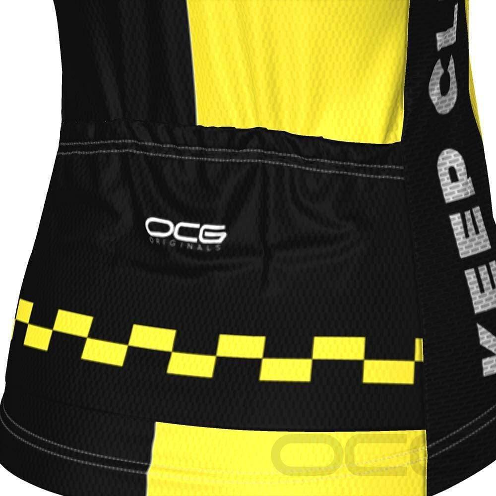 Women's High Viz Keep Clear Test Dummy Short Sleeve Cycling Jersey