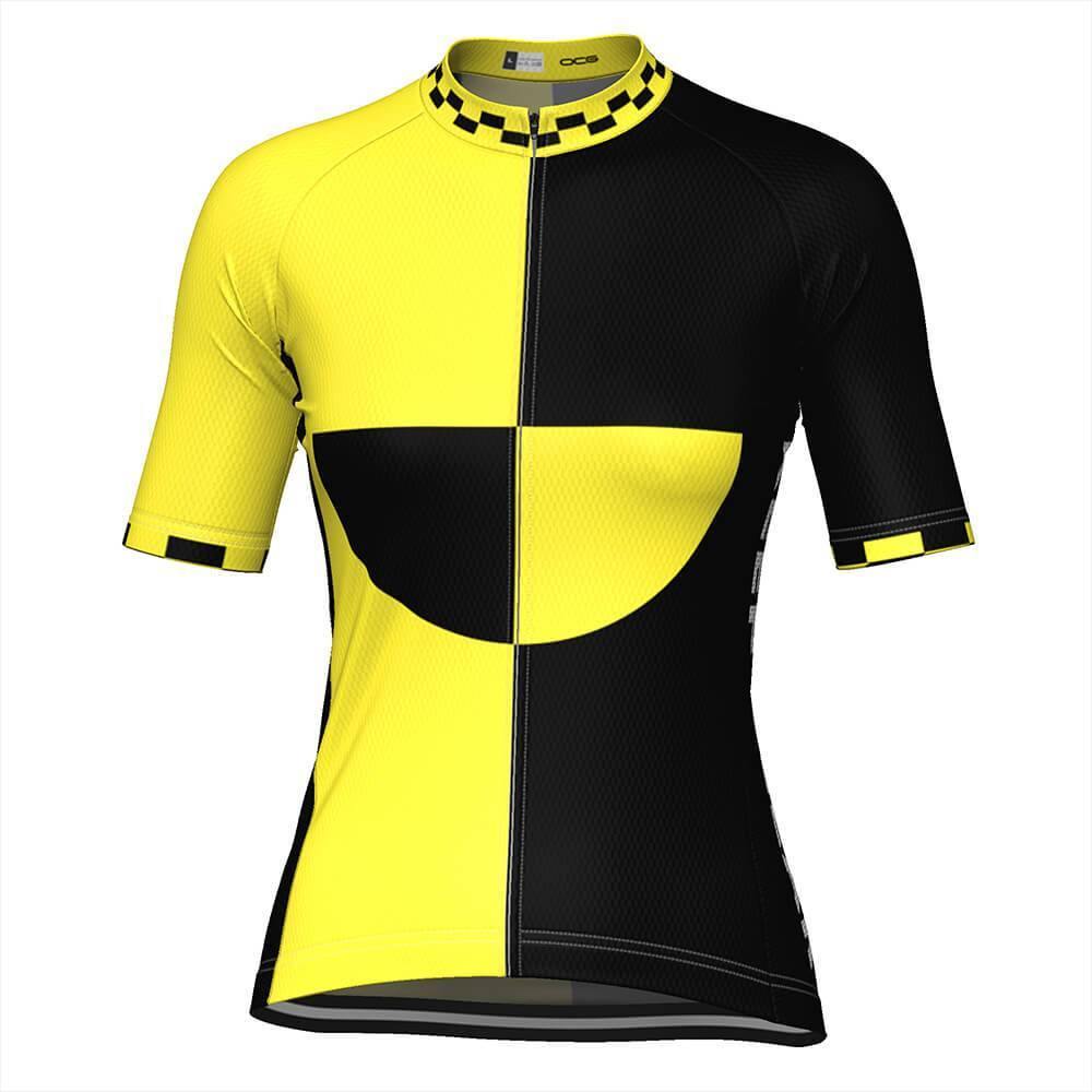 Women's High Viz Keep Clear Test Dummy Short Sleeve Cycling Jersey