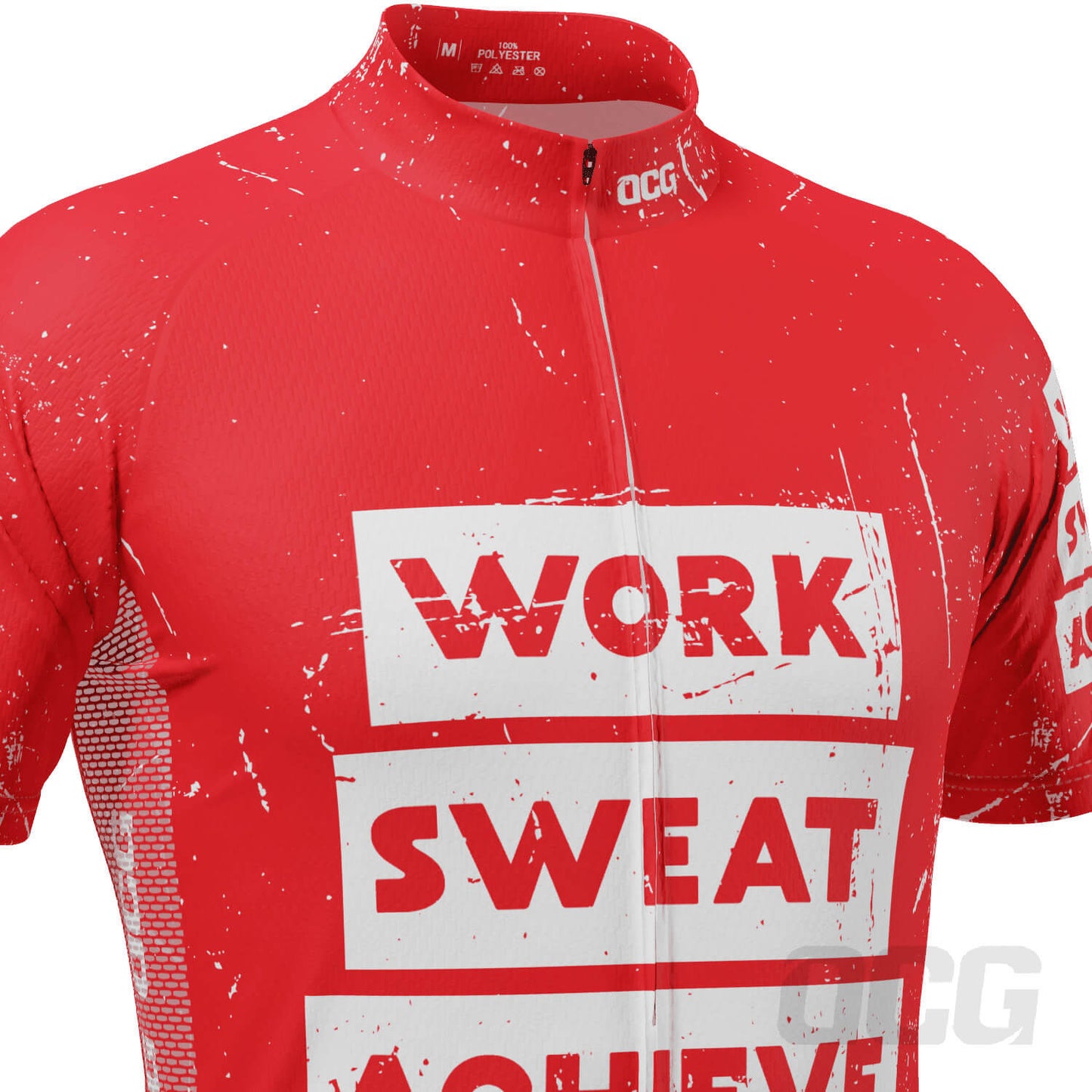 Men's Work Sweat Achieve Short Sleeve Cycling Jersey