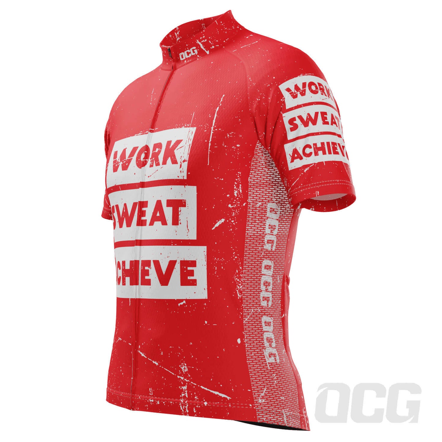 Men's Work Sweat Achieve Short Sleeve Cycling Jersey