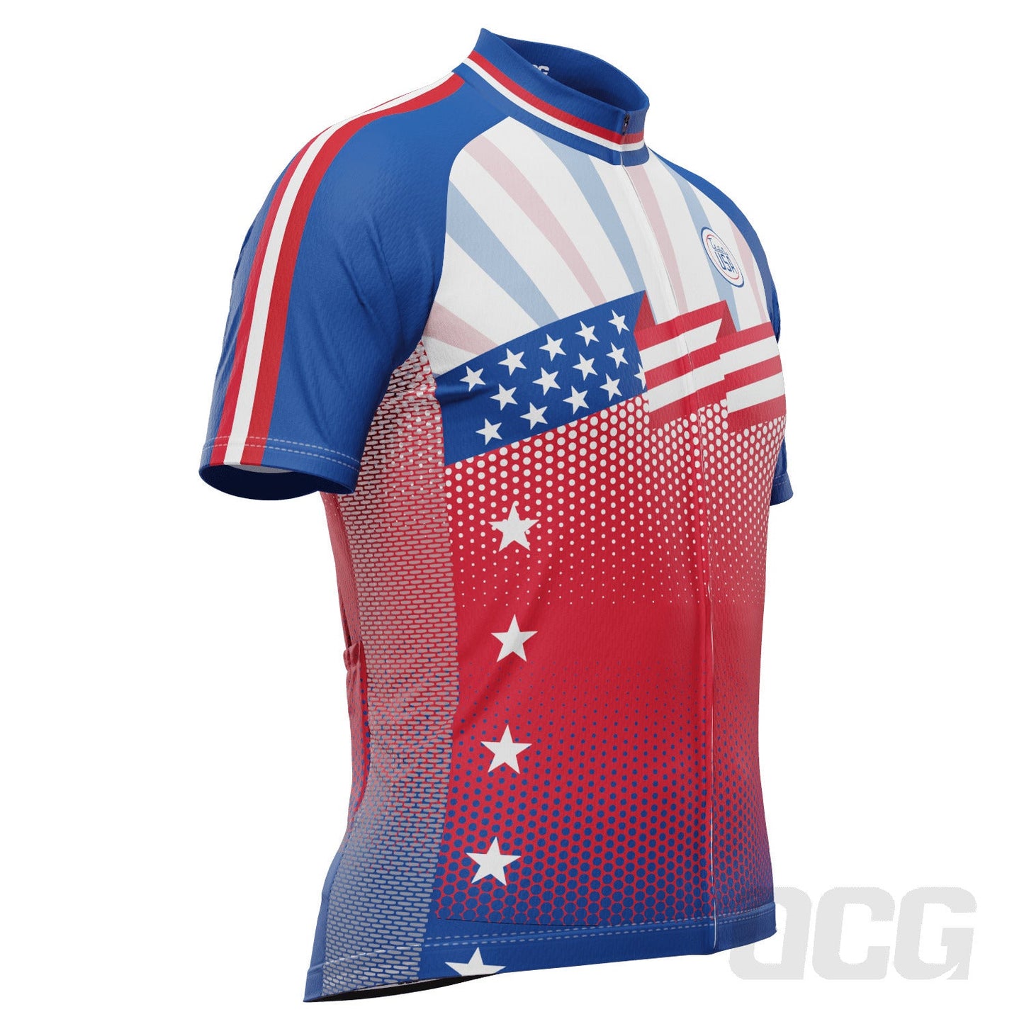 Men's World Countries Team USA Icon Short Sleeve Cycling Jersey