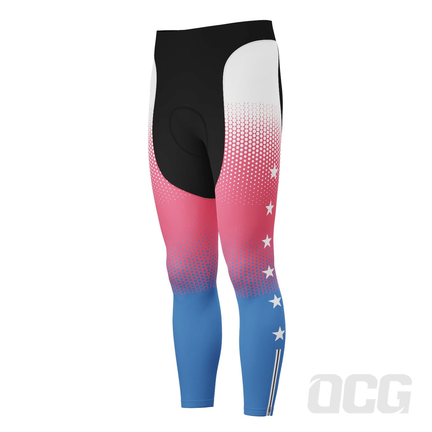 Men's World Countries Team USA Icon Gel Padded Cycling Bib-Tights